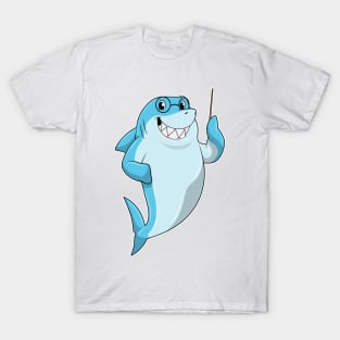 Shark as Teacher with Pointer T-Shirt